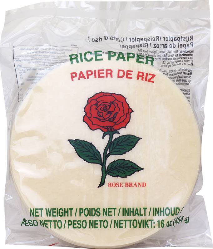 Rose Rice Paper 16cm Round