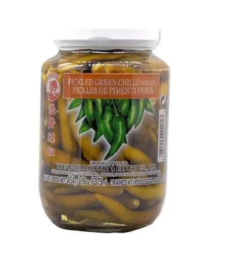 Cock Pickled Green Chilli 454g
