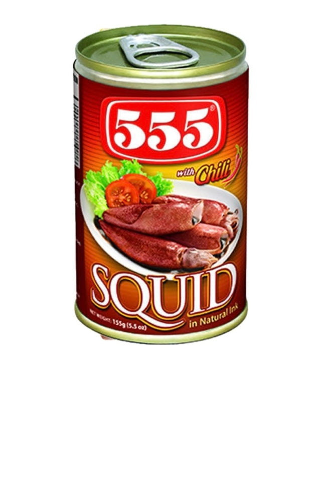 555 Squid in Natural Ink with Chili 155g