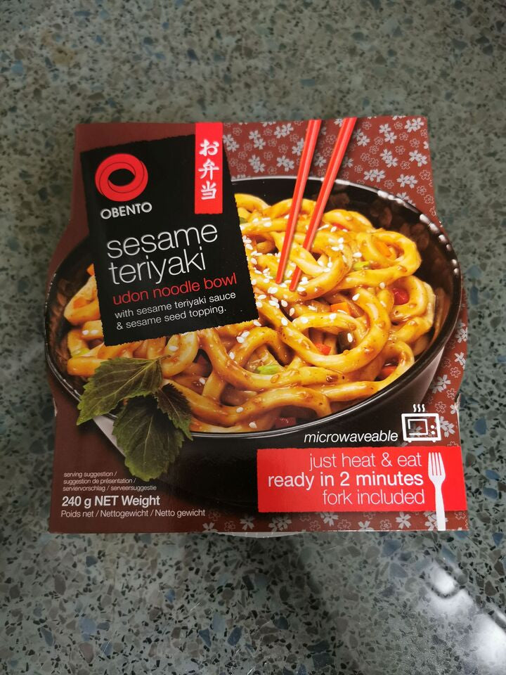 Obento Bowl Noodle Spicy Sesame/Teriyaki 240g