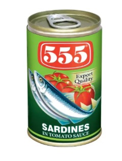 555 Sardines in Tomato Sauce Regular 155g