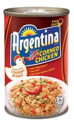 Argentina Corned Chicken Spicy 150 G