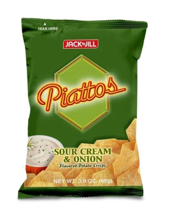 J&J Piattos Sour Cream & Onion 85g