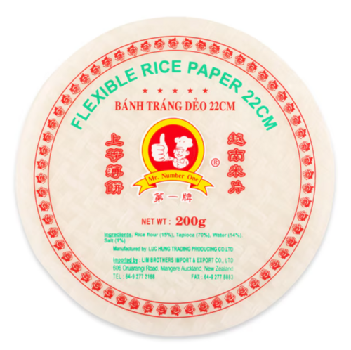 No.1 Flexible Rice Paper 22cm 200g