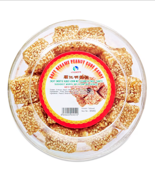Vinawang Soft Sesame Peanut Cube Candy 250g