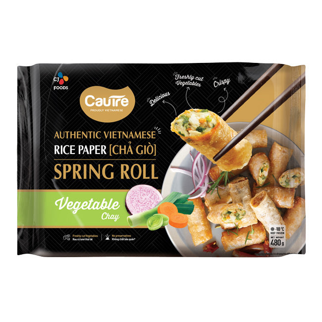 Cau Tre Frozen Rice Net Spring Rolls Vegetable 480g