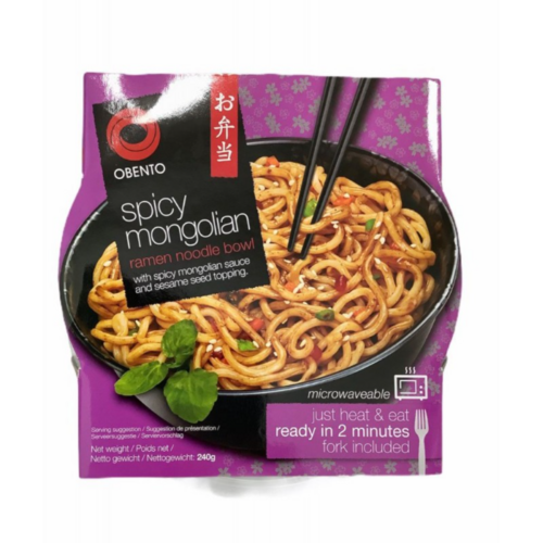 Obento Spicy Mongolian Ramen Noodle Bowl 240g
