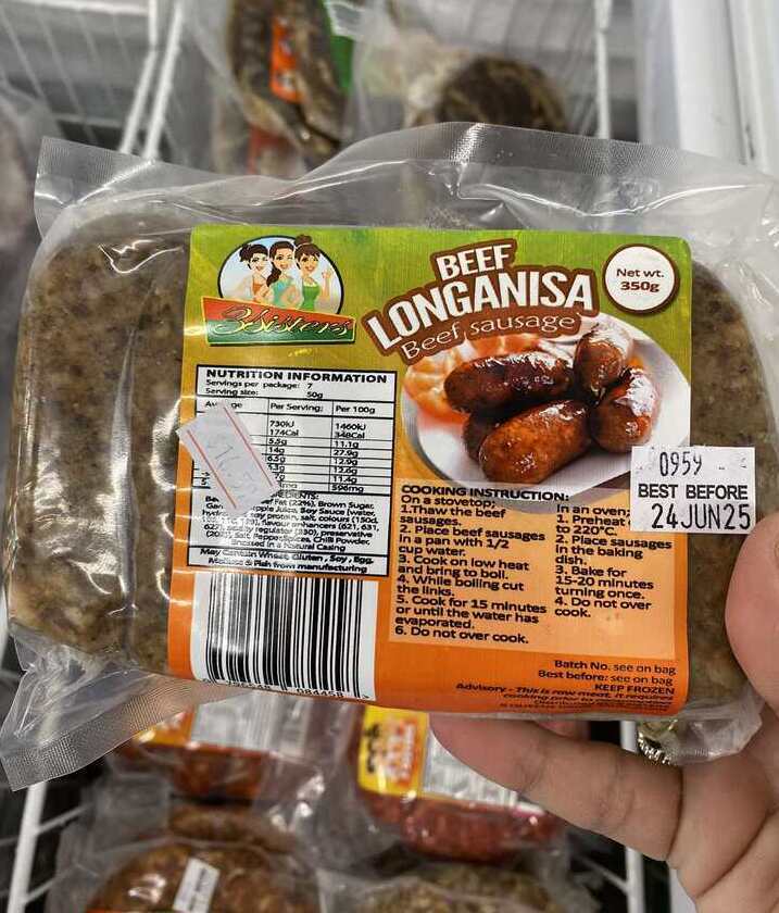 3 Sisters BEEF Longanisa 350g