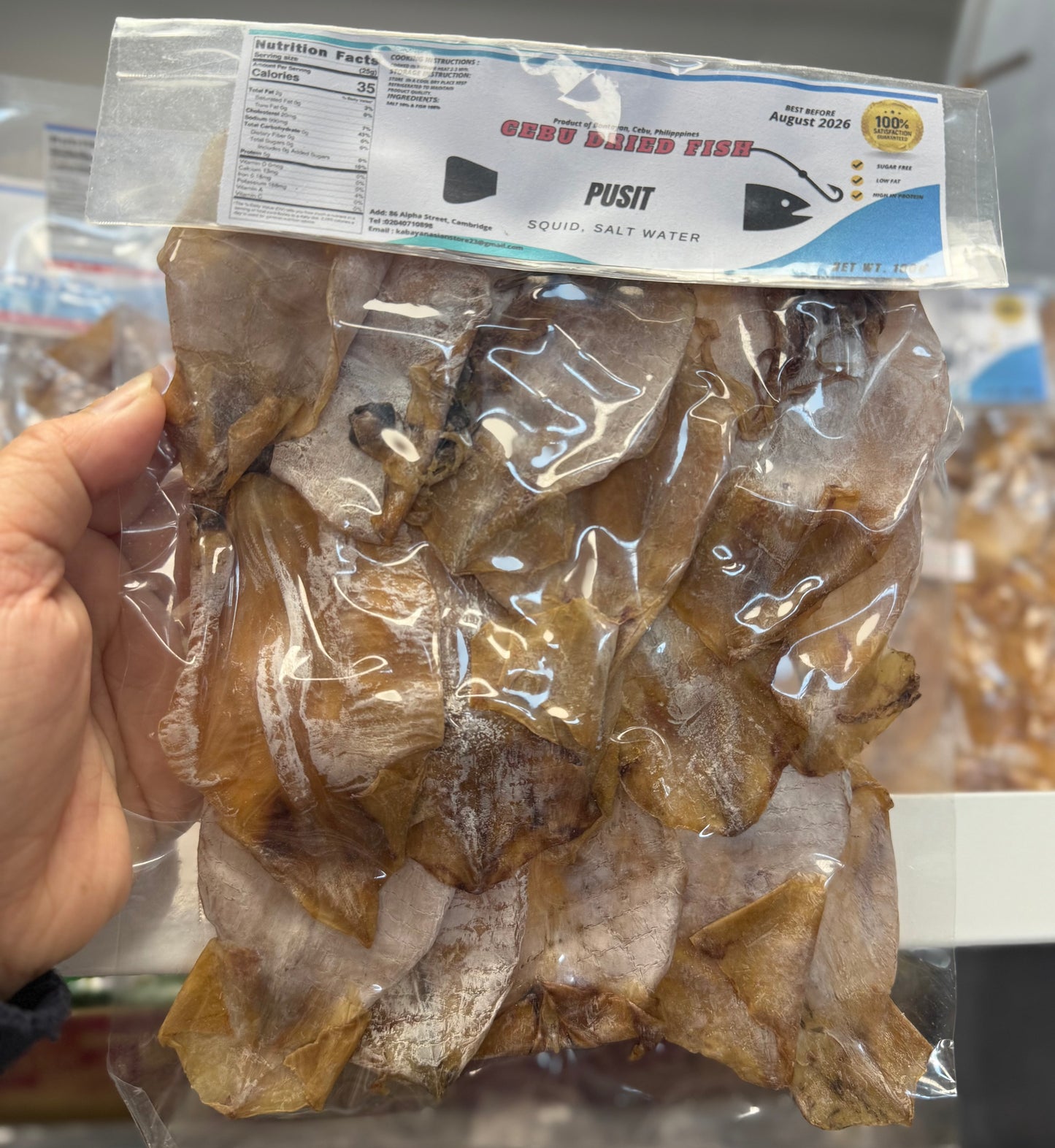 100g Dried Regular Pusit