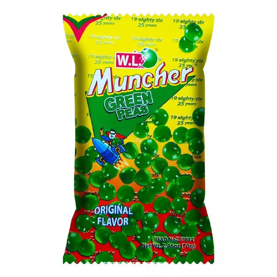 WL Muncher Coated Green Peas 70g | 2 Flavors