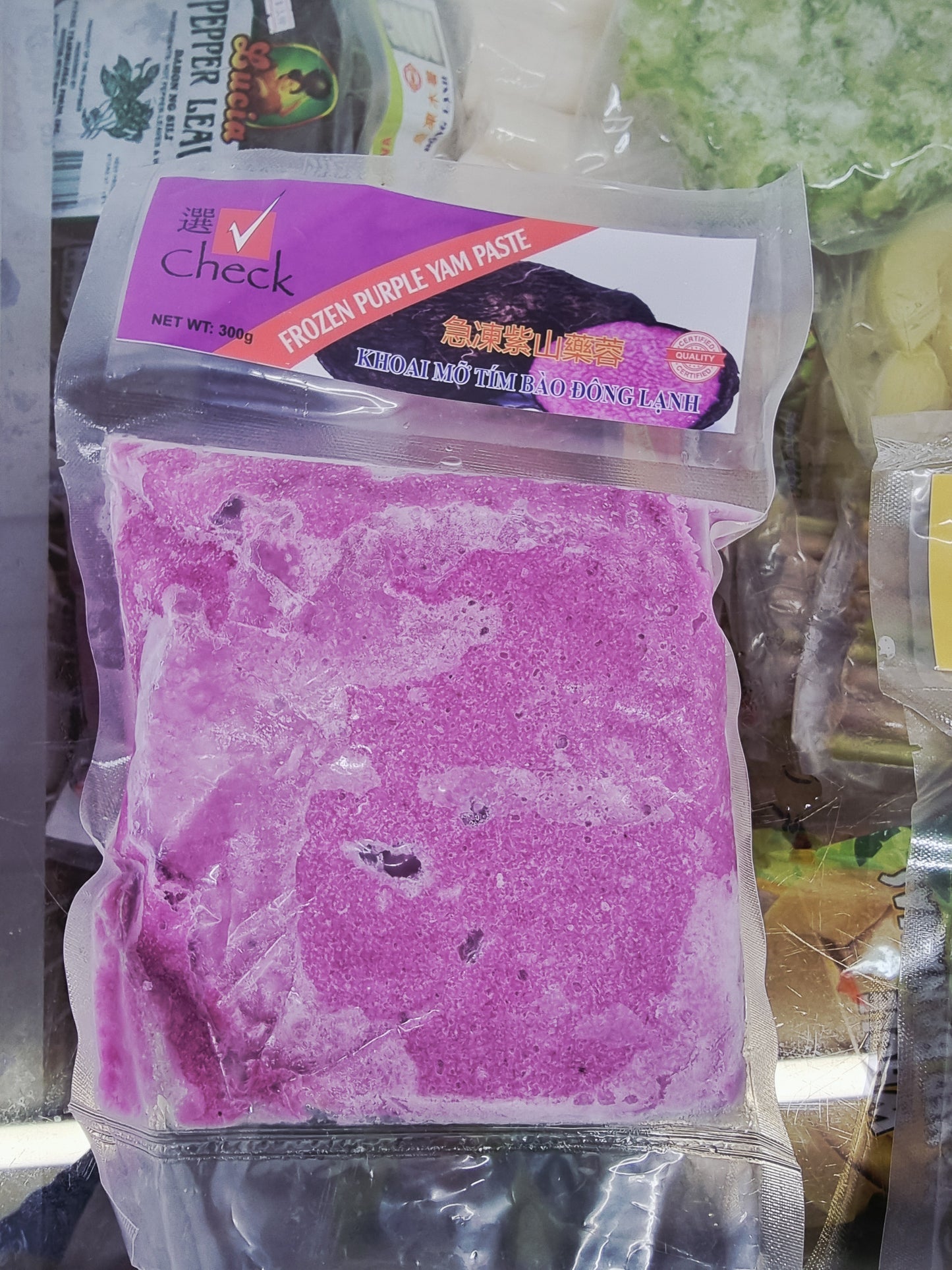 Check Frozen Purple Yam Paste 300g
