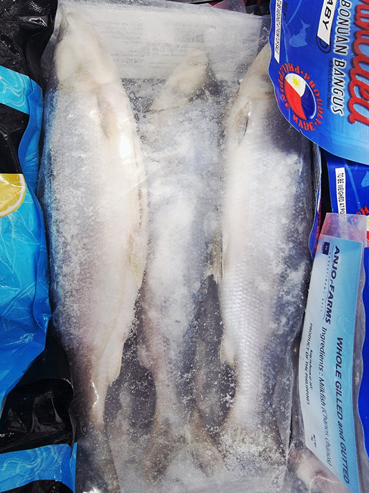 Anjo Farms Milkfish Whole Gilled & Gutted 1kg (2-3pcs)