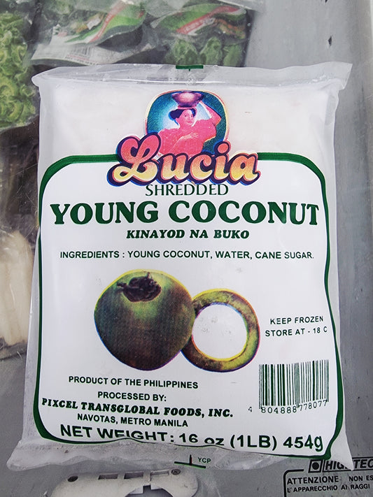 Frozen Lucia SHREDDED YOUNG Coconut 454g