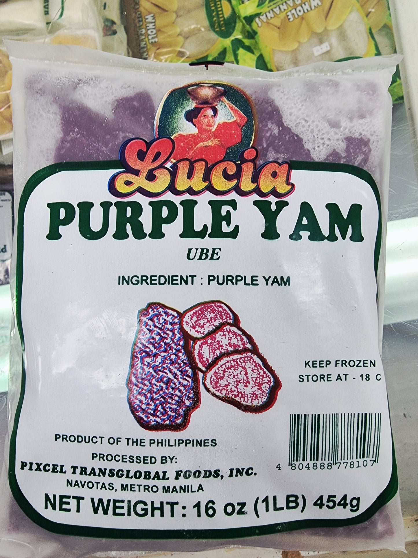 Frozen Lucia Grated Purple Yam 454g