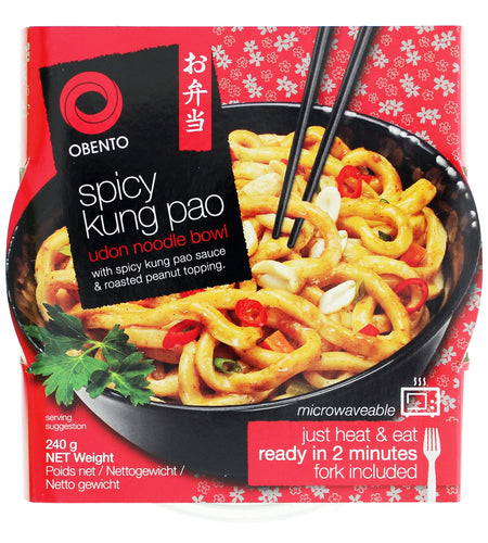 Obento Spicy Kung Pao Udon Noodle Bowl 240g