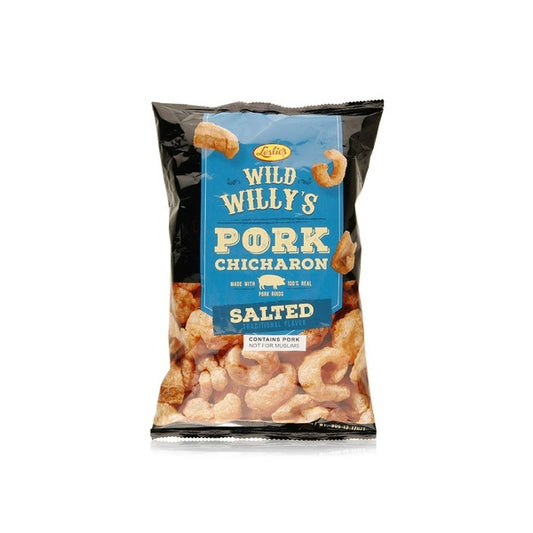 Leslie's Wild Willy's Pork Chicharon 90g - SALTED