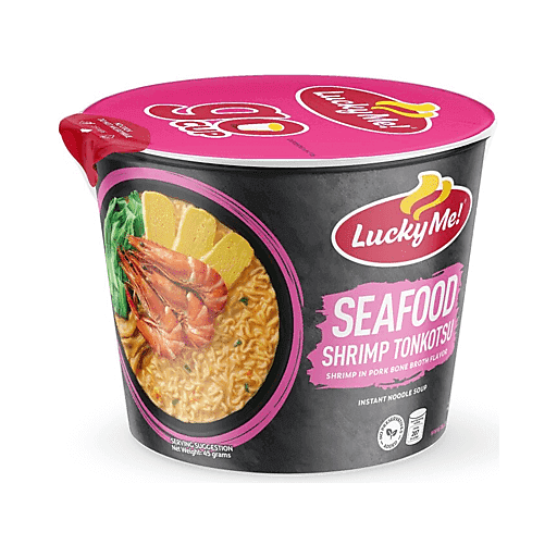 Lucky Me Seafood Shrimp Tonkotsu Cup Noodle 45g