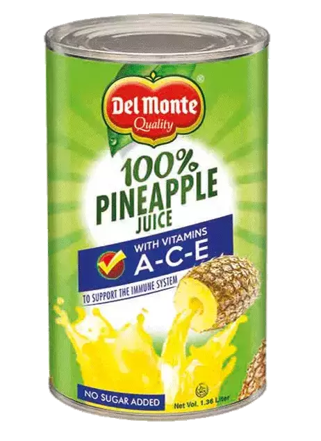 Del Monte Pineapple Juice with Vitamins A-C-E in Can 1.36L