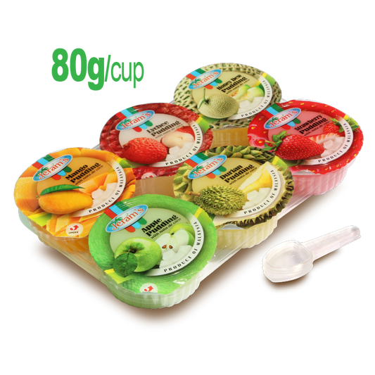Jeram Fruity Pudding 80gx6PCS