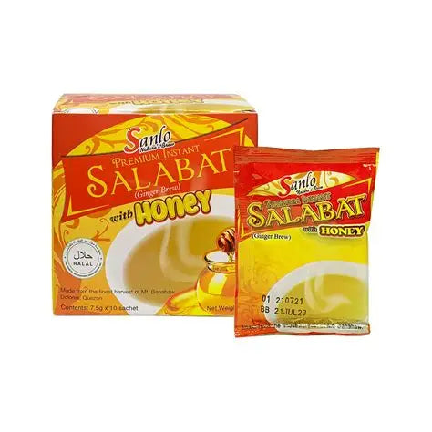 Sanlo Premium Instant Ginger Tea Salabat with Honey 75g