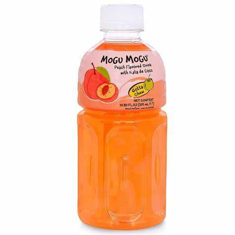 Mogu Mogu Fruit Drink With Nata De Coco - PEACH