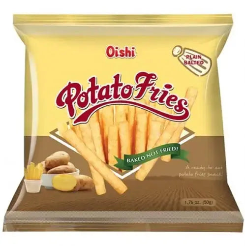 Oishi Potato Fries Plain Salted 50g