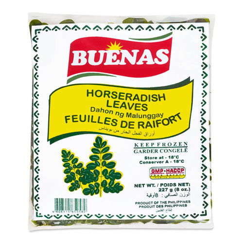 Buenas Frozen Horseradish Leaves (Malunggay) 227g