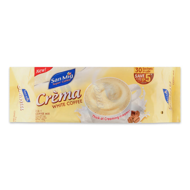 San Mig 3-1 Coffee Crema 25g x 30 sachets