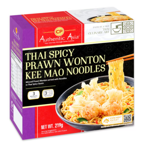 CP Authentic Asia Thai Spicy Prawn Wonton Kee Mao Noodles 219g