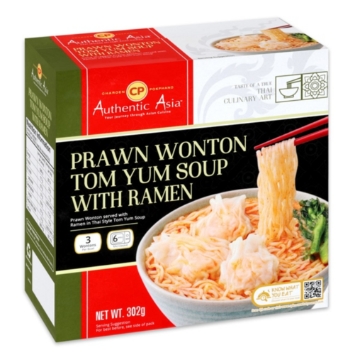 CP Authentic Asia Prawn Wonton Tom Yum Ramen 302g