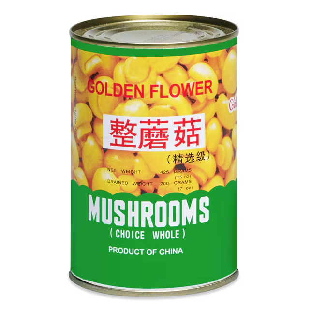 Golden Flower BUTTON Mushroom Whole 425g