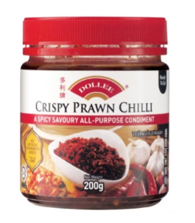 Dollee Crispy Prawns Chilli Oil 200g