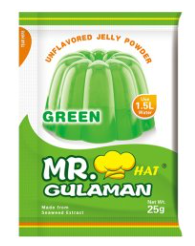 Mr Gulaman Jelly Powder Green 25g - Unflavored