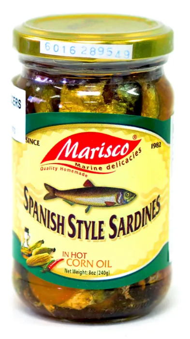 Marisco Green Label Spanish Style Sardines in Corn Oil 240g