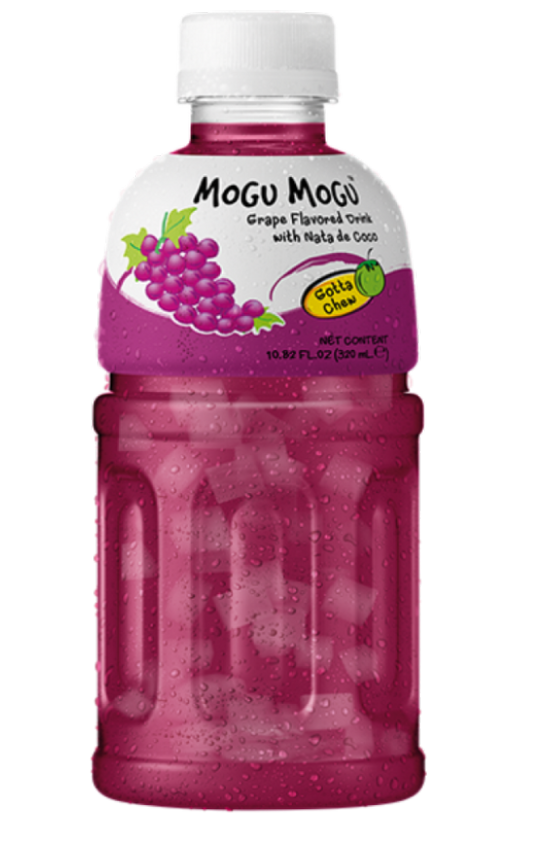 Mogu Mogu Fruit Drink With Nata De Coco - GRAPE