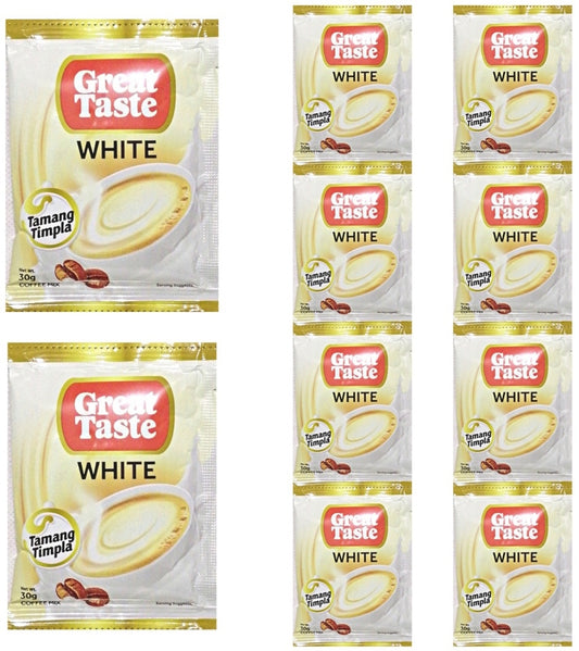 Great Taste 3-1 White Coffee (10 X 30g)