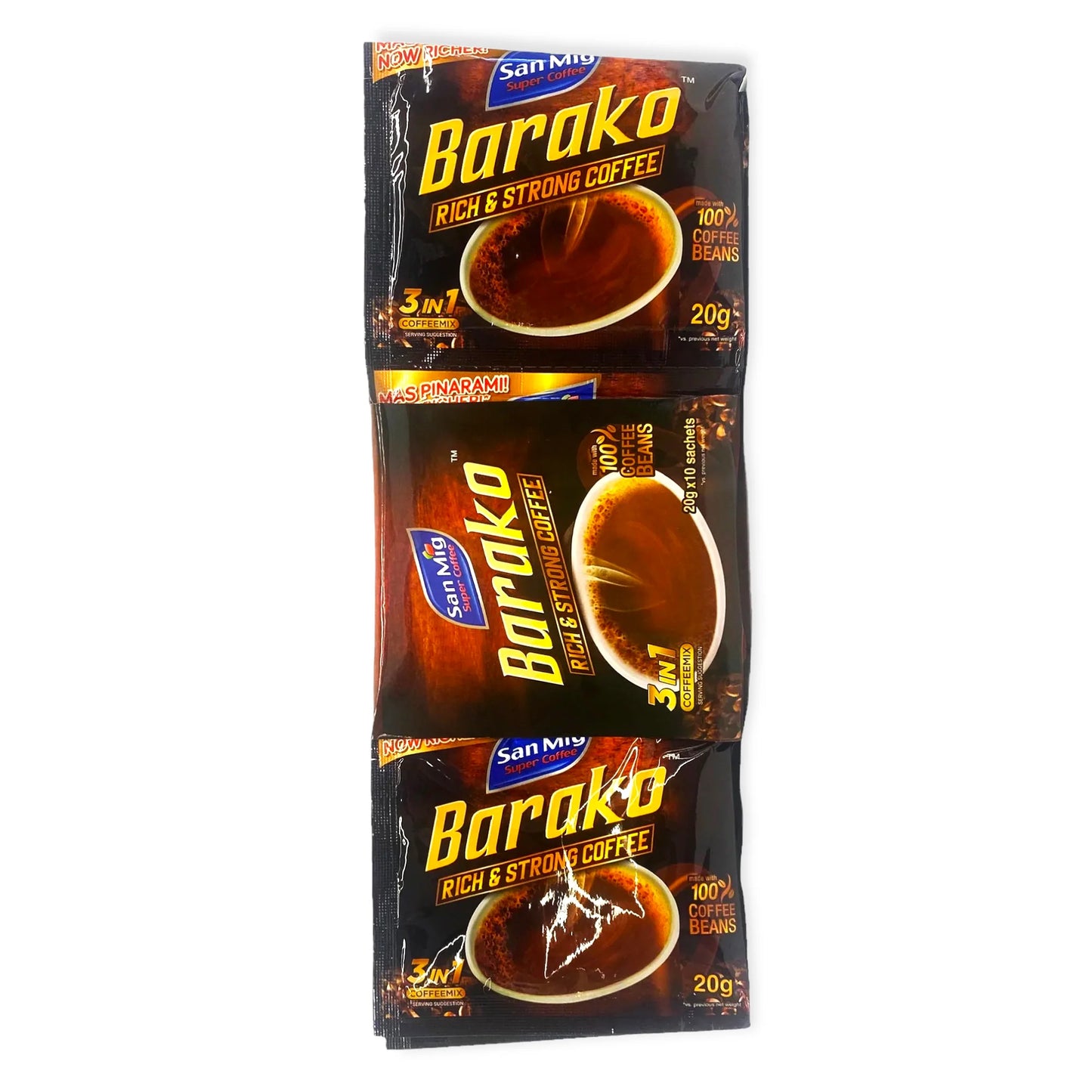 San Mig 3-1 Coffee Barako 20g X 10sachets