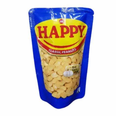 JBC Happy classic peanuts with real garlic chips 100g