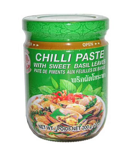 Cock Chili Paste with Sweet Basil Leaves 200g